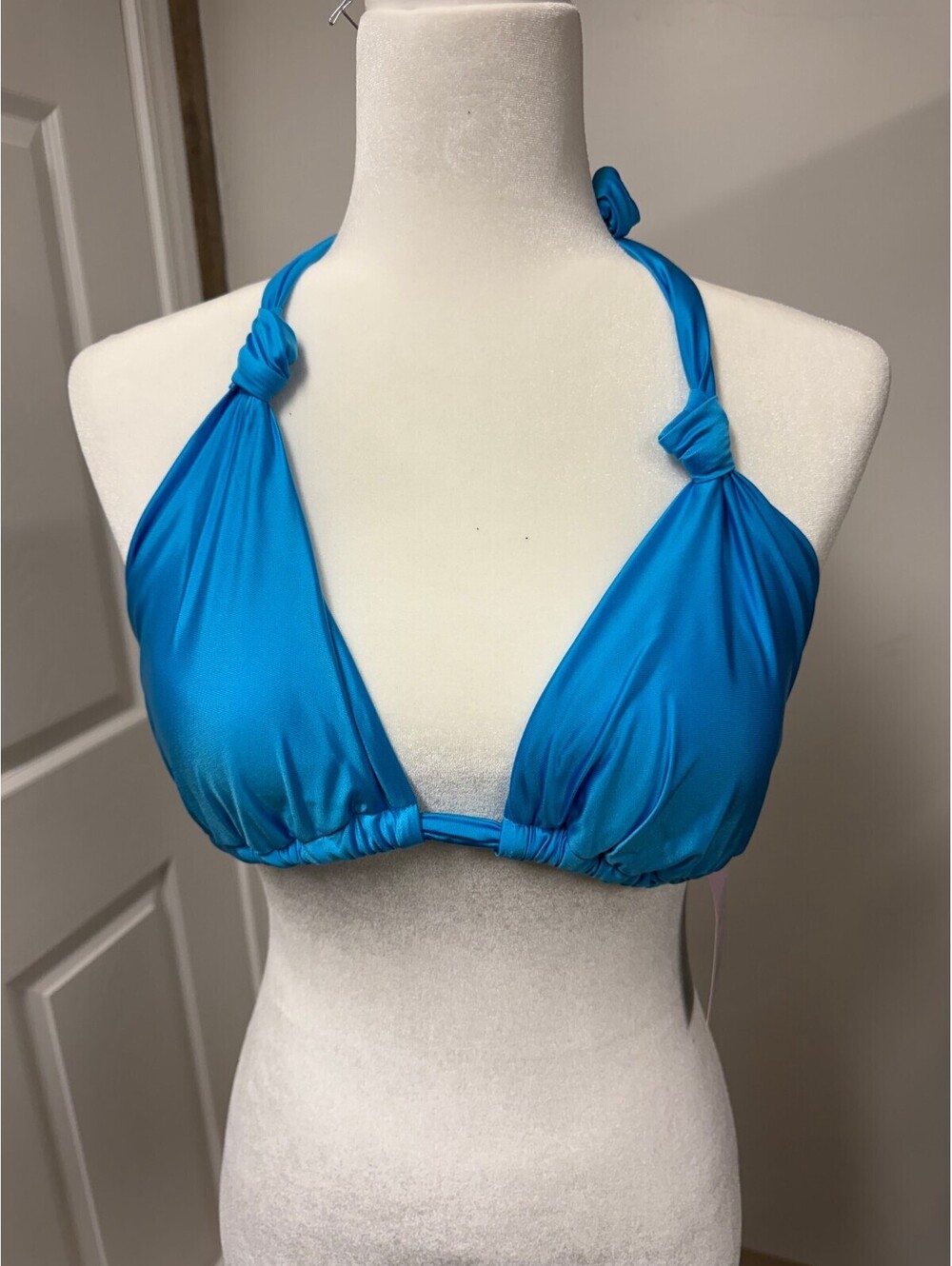 Wild Fable Turquise Blue Triangle Bikini Top Large
